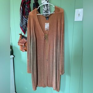 Citiknits long “slinky” cardigan Y2K style